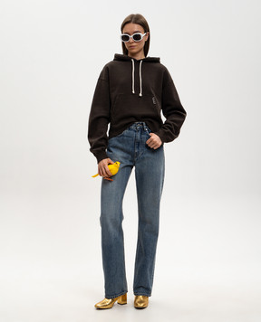 JW Anderson Brown insulated hoodie JW0234PG1902