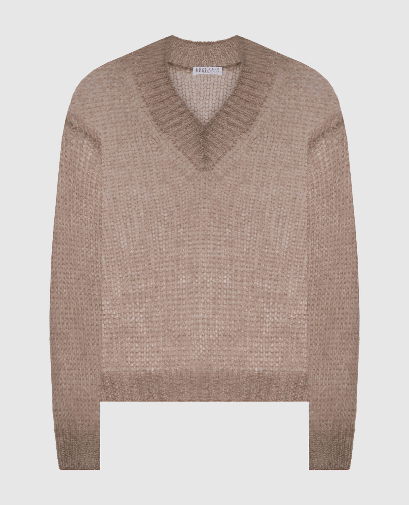 Beige wool pullover