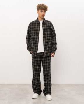 Misbhv Green checked pants 261U128
