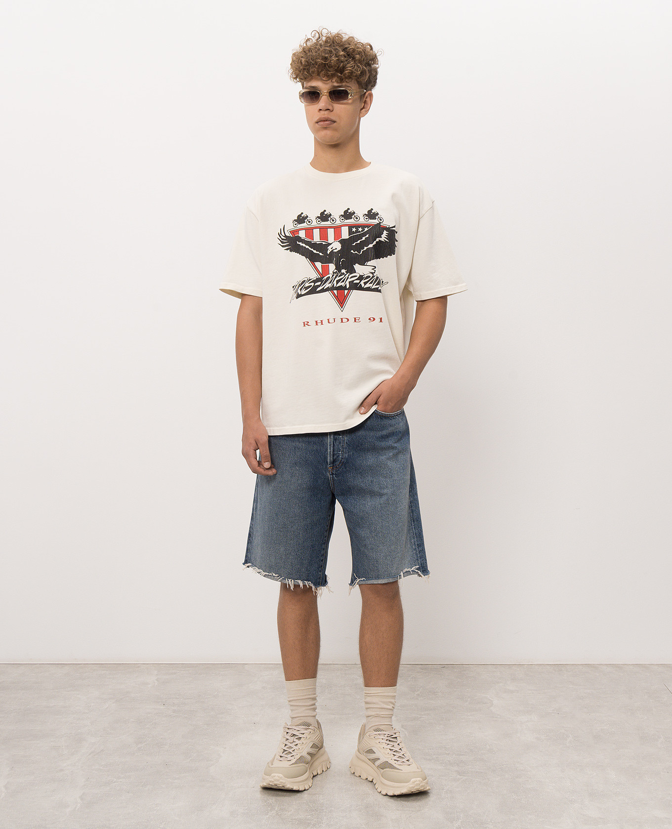 Anson blue denim shorts AGOLDE 2