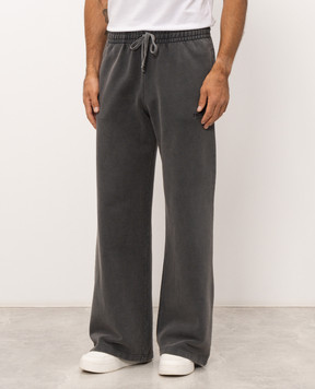 Trussardi Grey sweatpants with logo print P8098000081NMP317F08