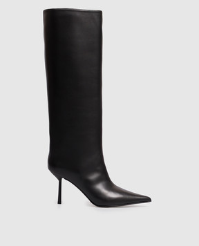 Le Silla Black leather boots BELLA 4236C080BMPPGLM