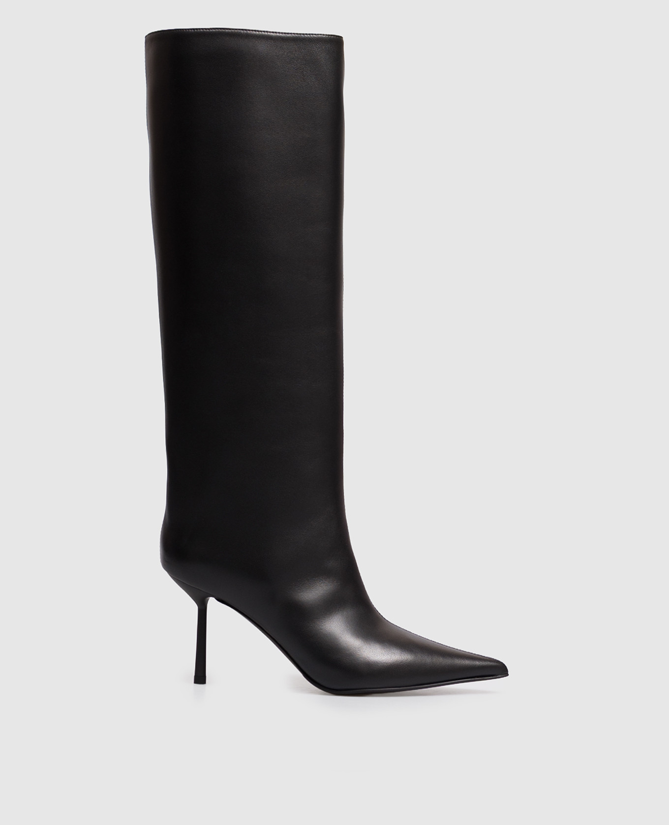 Black leather boots BELLA