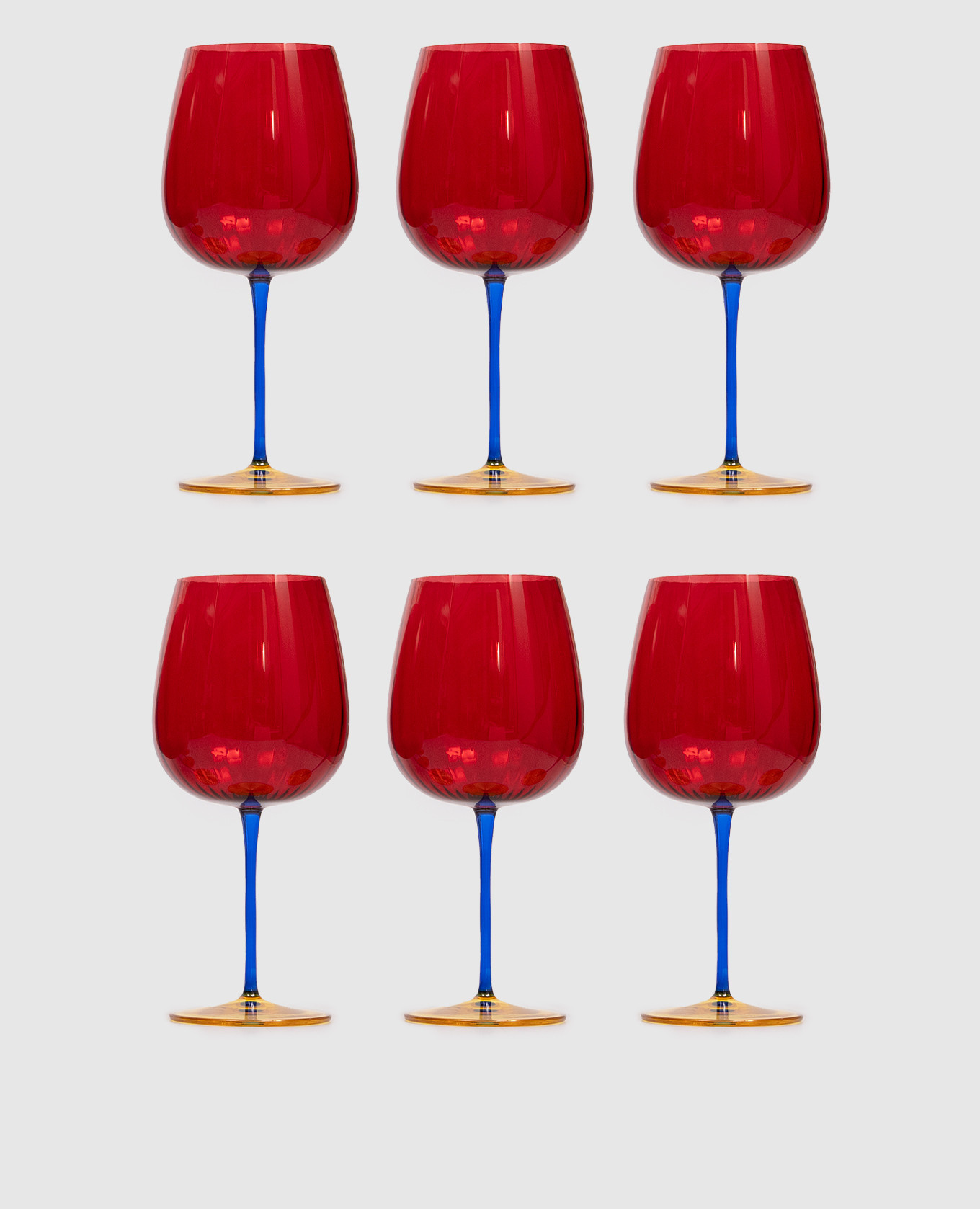 

Set of red JOY gin glasses 6 pcs La Reine