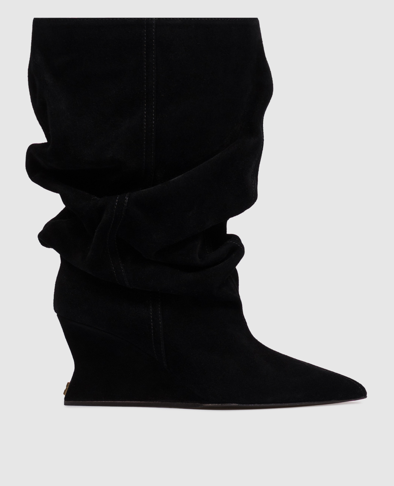 Black suede boots