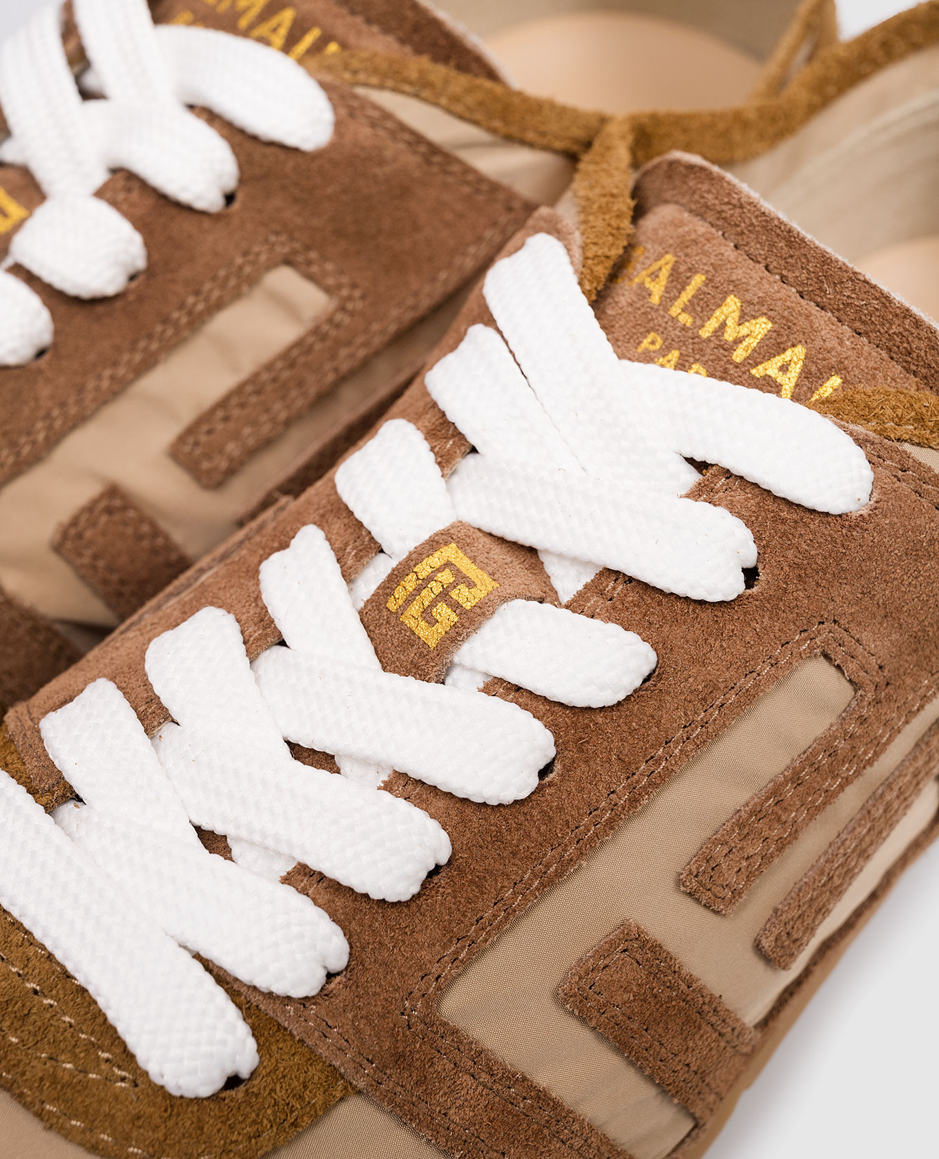Brown Racer 45 combination sneakers Balmain 5