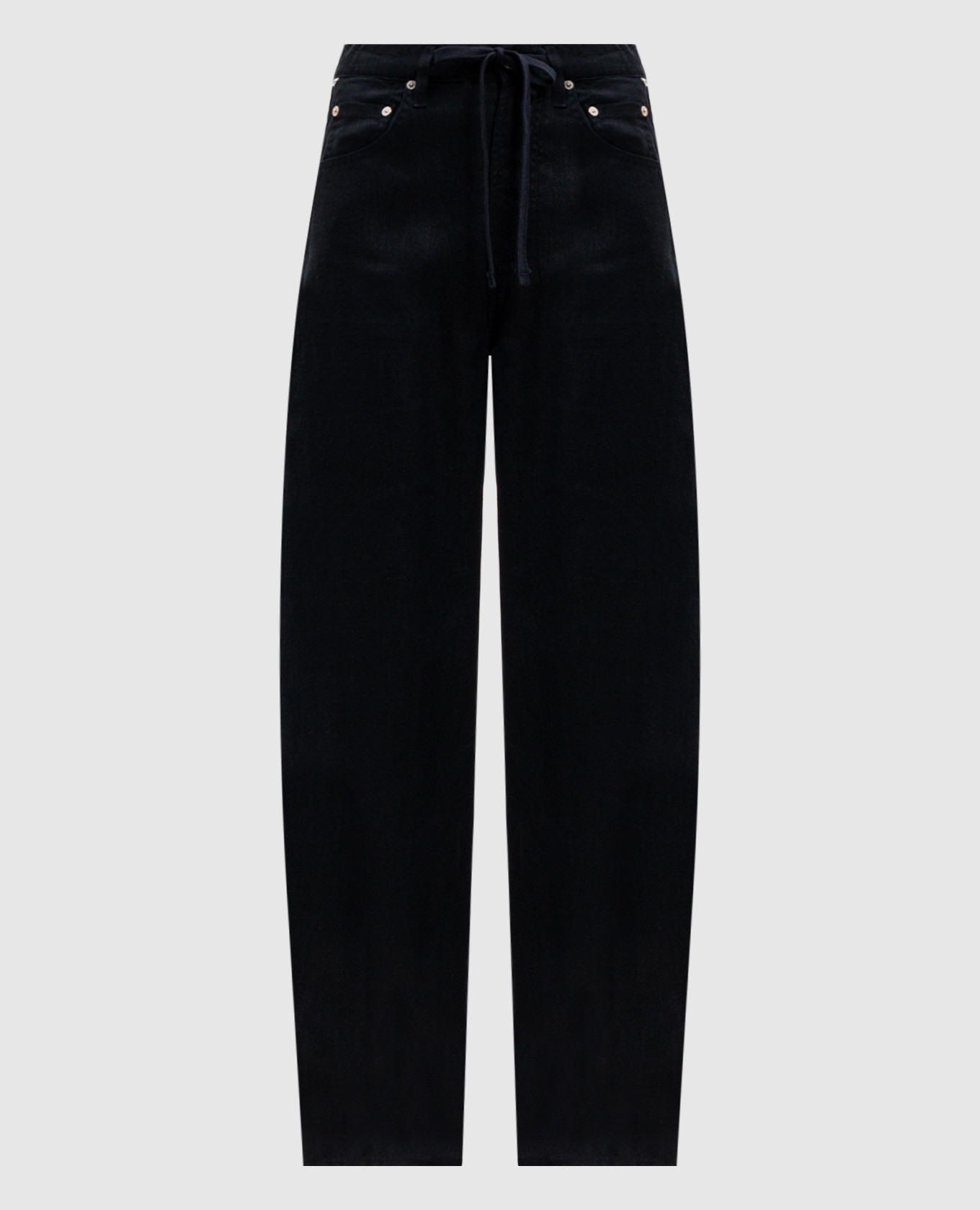 Pantaloni di lino blu