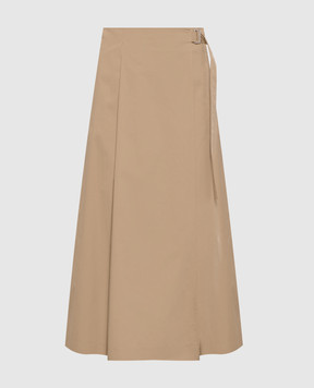 Peserico Beige midi skirt A0511003184