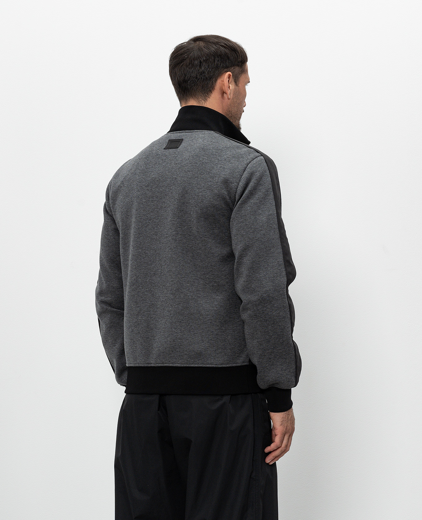 Grey jacket with logo patch Dolce&Gabbana 3