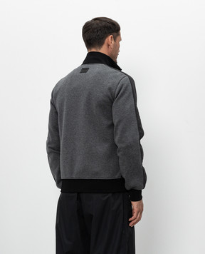 Dolce&Gabbana Grey jacket with logo patch G9CBMTHUML9