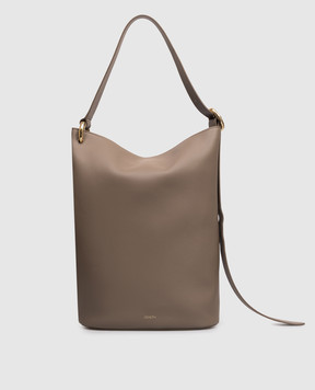 JOSEPH Beige leather bucket bag JF009809