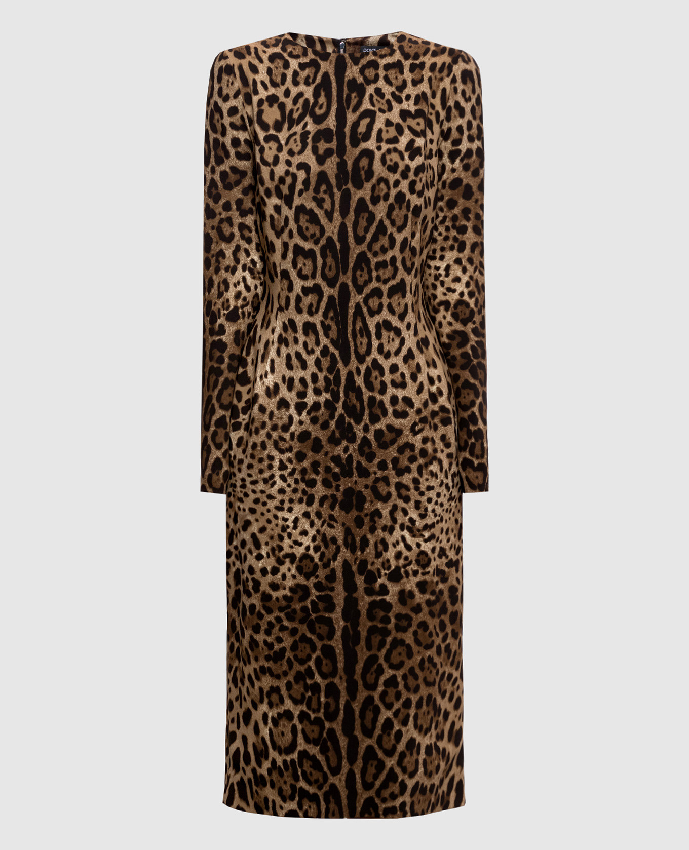Brown leopard print dress Dolce&Gabbana
