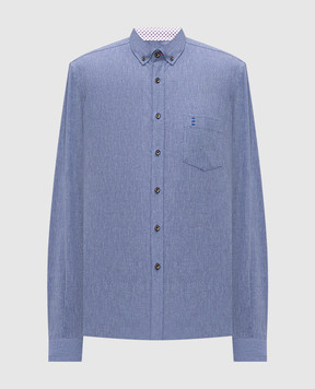 Florentino Blue shirt with linen 126728614804
