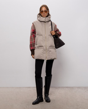 Be Florence Beige down vest EM2644