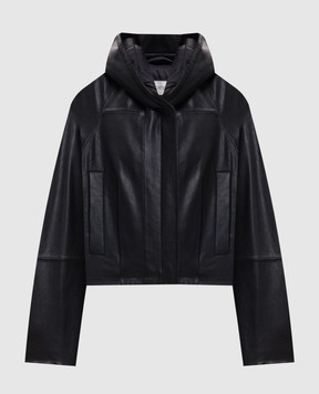 Max Mara Sportmax Black leather jacket KABALA SPXKABALA