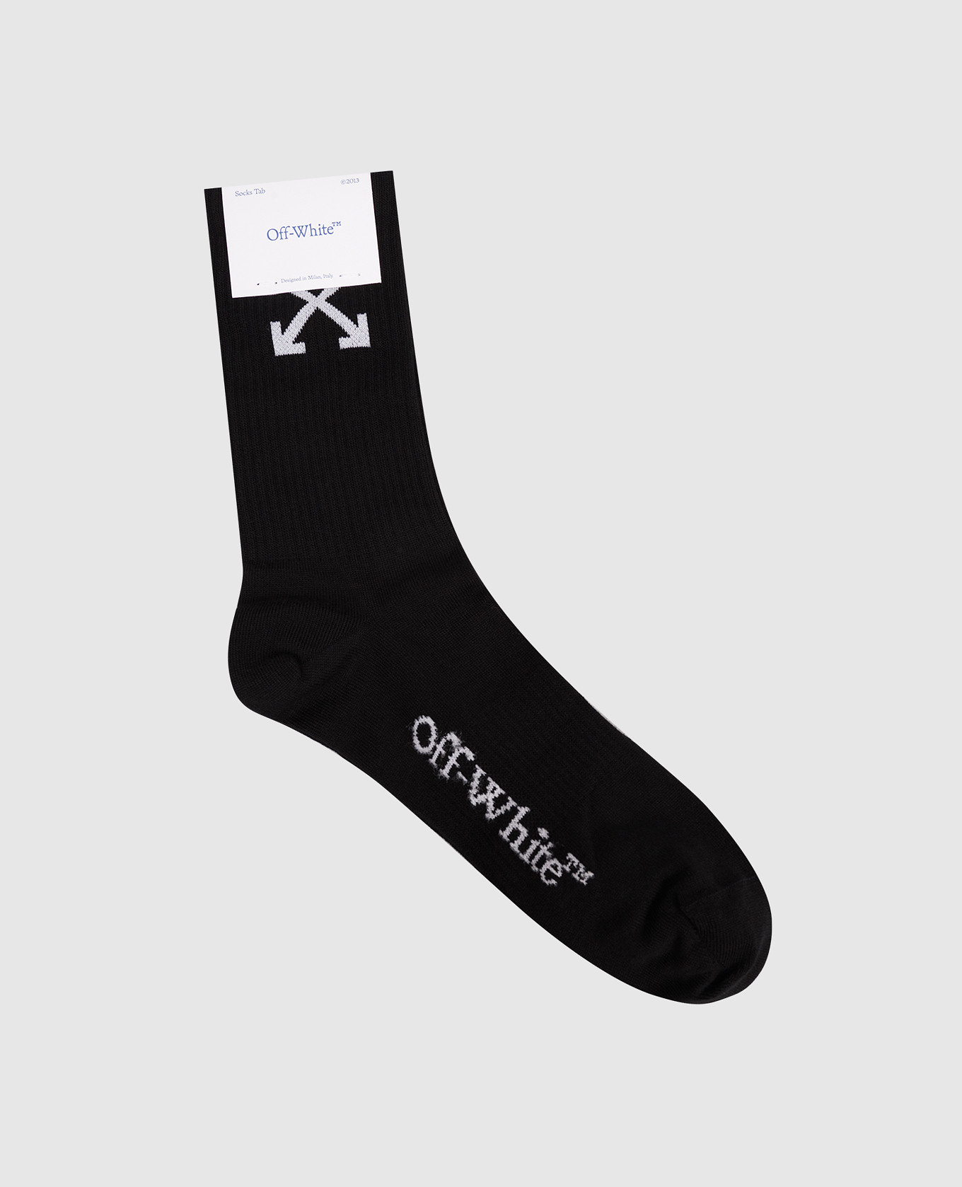 

Black socks with emblem Off-White