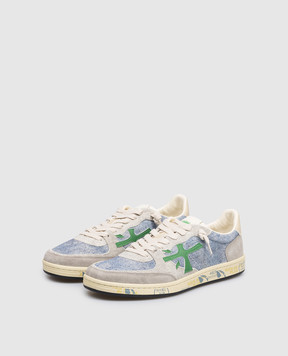 Premiata Blue suede sneakers BSKT CLAY BSKTCLAY