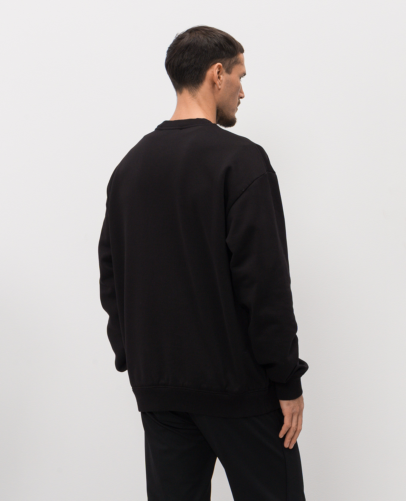 Black sweatshirt with DG logo monogram patch Dolce&Gabbana 4