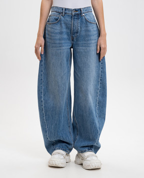 Alexander Wang Blue banana jeans with logo 4DC1264111