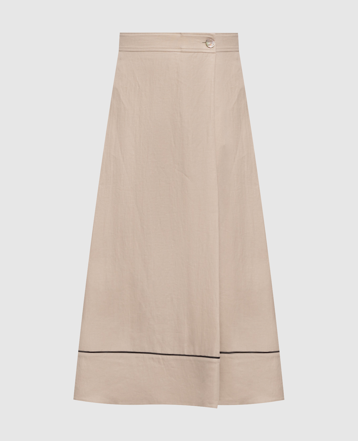 Beige linen shirt