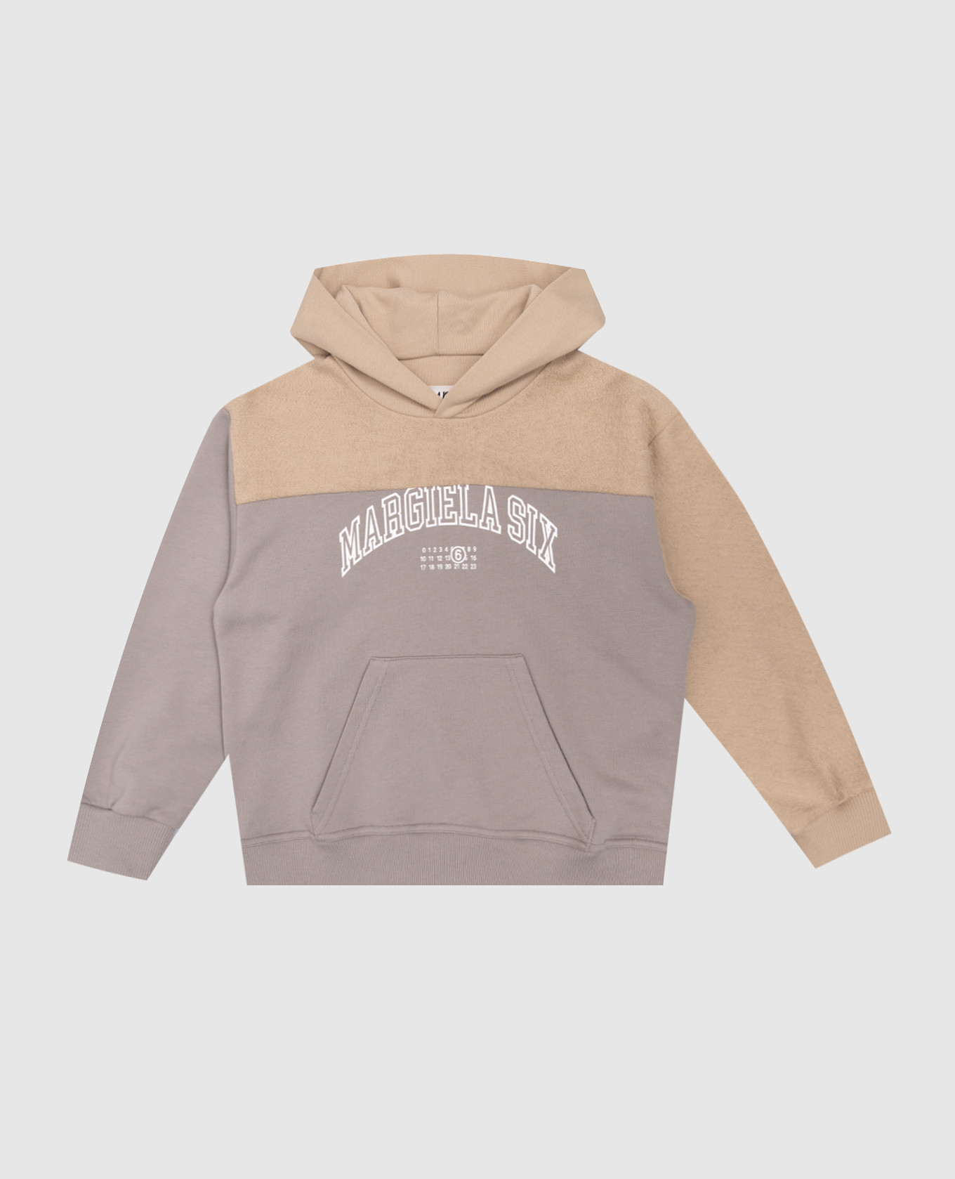 

Children's gray hoodie with logo print Maison Margiela MM6, Grey
