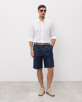 Trussardi White linen shirt 5025N000032NMS108T19