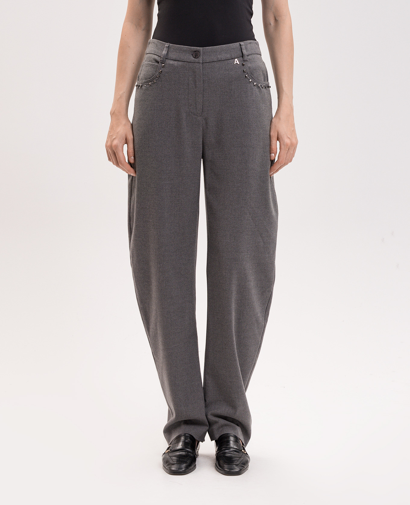 Gray pants Twinset 3