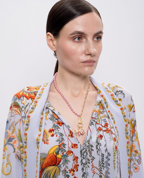 Oceanus Neutica pink necklace with pendant NEUTICA