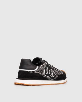 Dolce&Gabbana Black combination sneakers with logo CK2288AP452