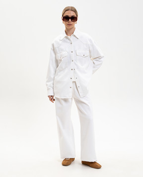 AGOLDE Lotta white denim shirt A73571500