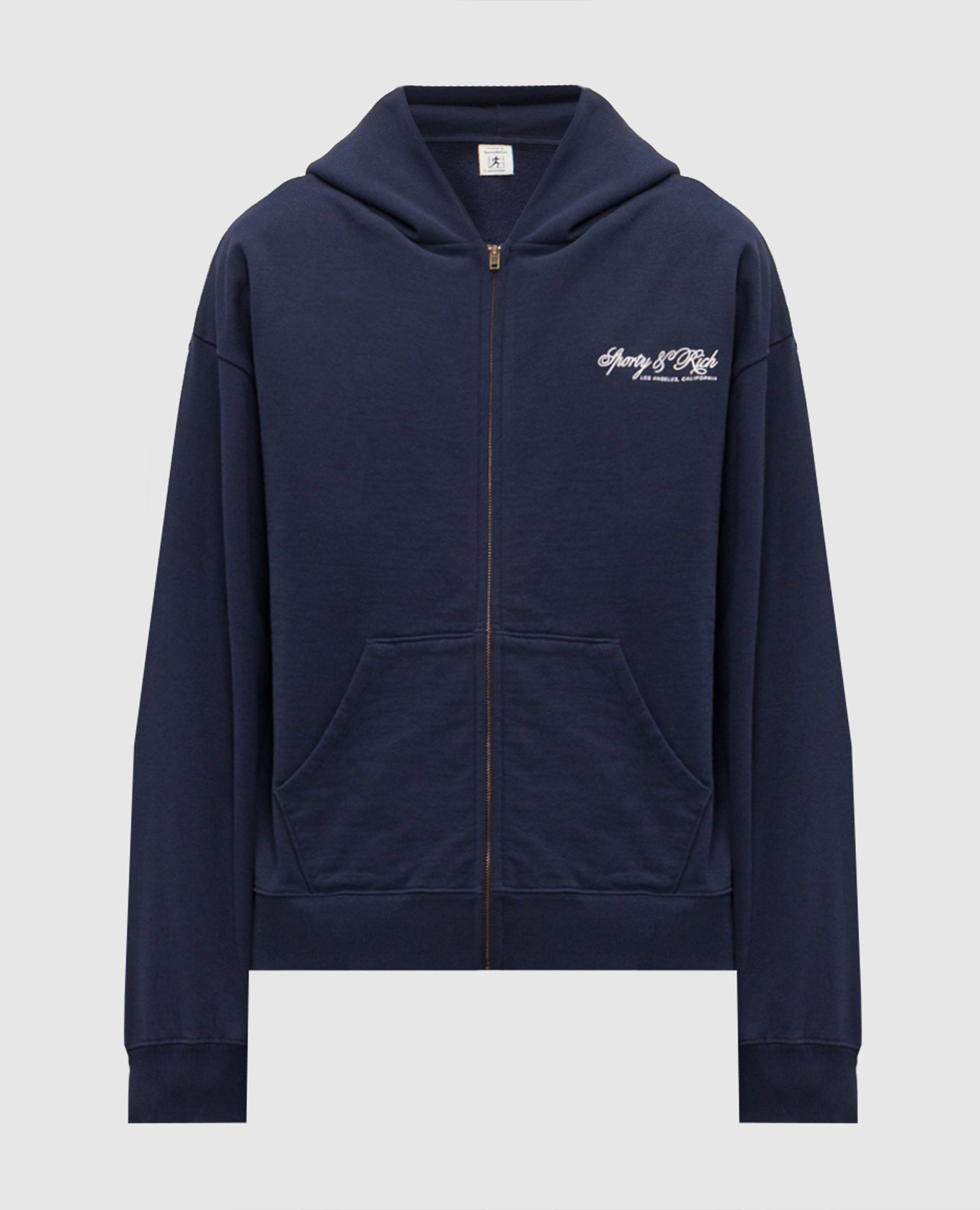 

Blue sports jacket with logo print Sporty & Rich