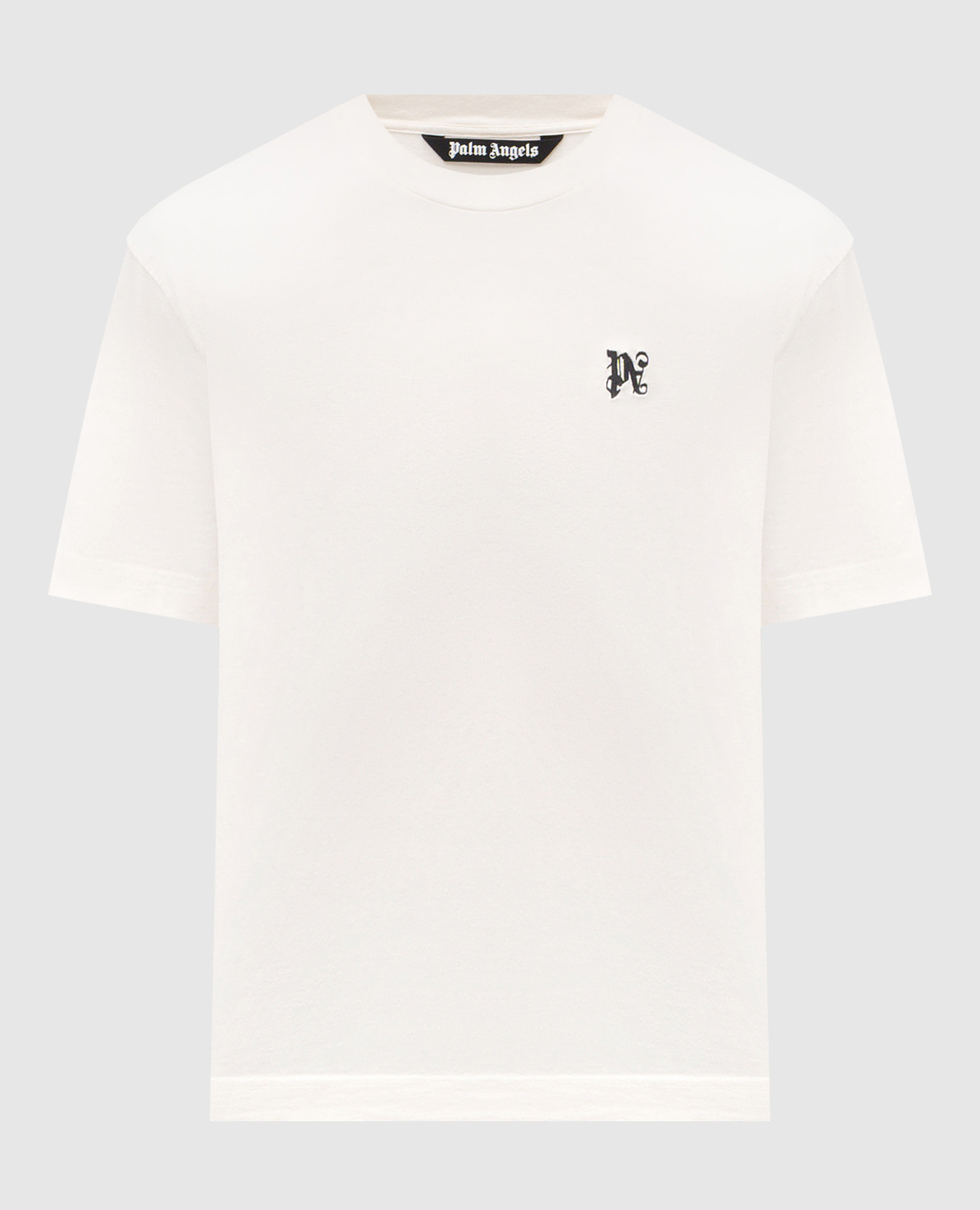 

Set of T-shirts with embroidered monogram logo Palm Angels, White