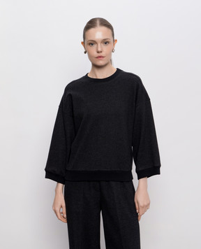 Peserico Black sweatshirt A12582J0A5033