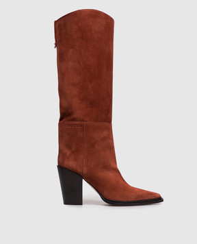 Jimmy Choo Cece brown suede boots CECE80SVV