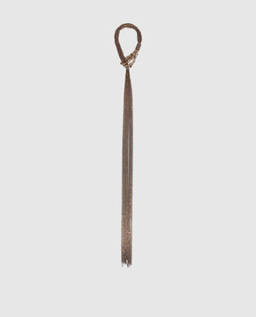 Peserico Brown necklace with monil chain A35537C0CC909