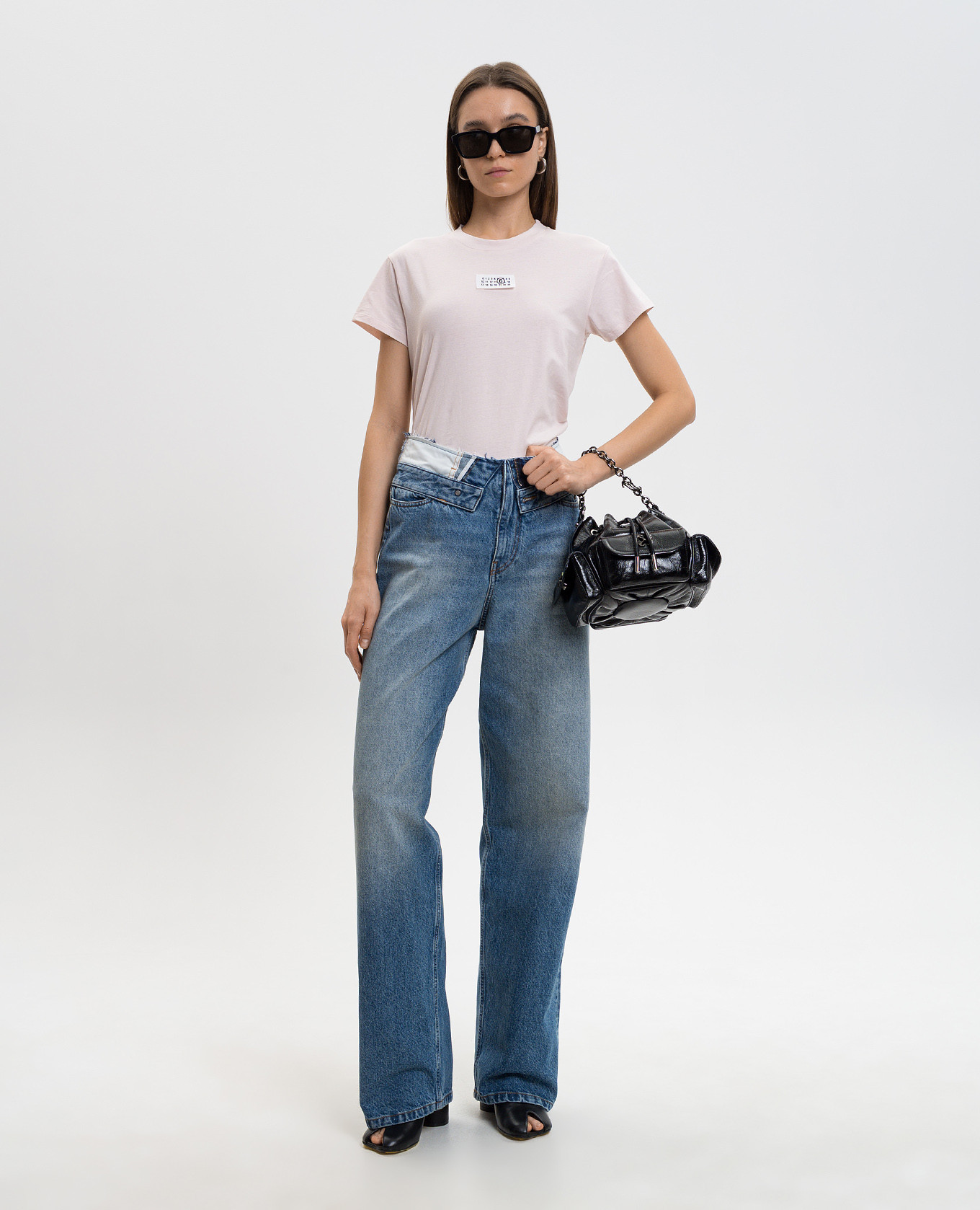 

Blue jeans with a worn effect Maison Margiela MM6