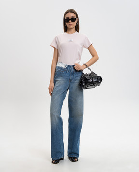 Maison Margiela MM6 Blue jeans with a worn effect S52LA0271M30058
