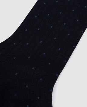 Bresciani Blue polka dot socks MC034RI1345XX