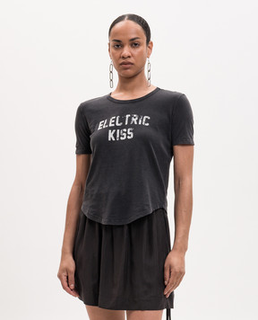 Ann Demeulemeester Black T-shirt with inscription B0013923FA740