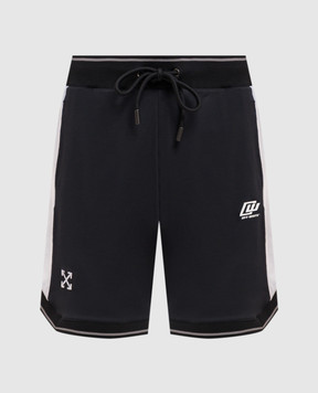 Off-White Blue perforated shorts 44MCI01AS26J001