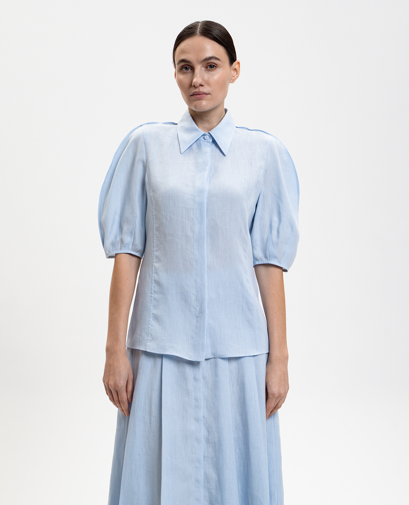 

Blue Sansi linen shirt Gabriela Hearst, Light blue