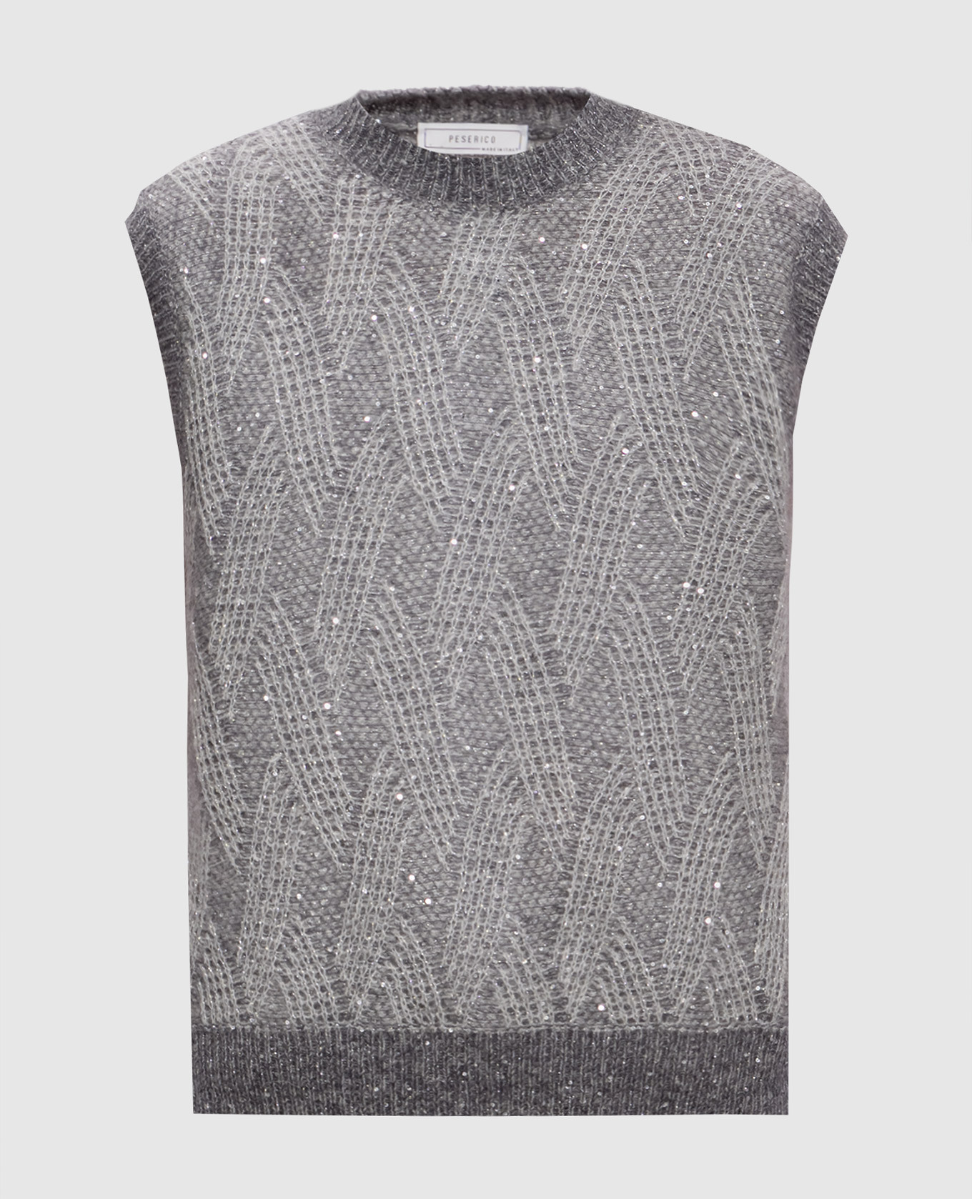 

Gray vest with sequins Peserico, Grey
