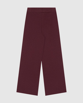 Off-White Children's burgundy wool pants 44GHG002F26K001