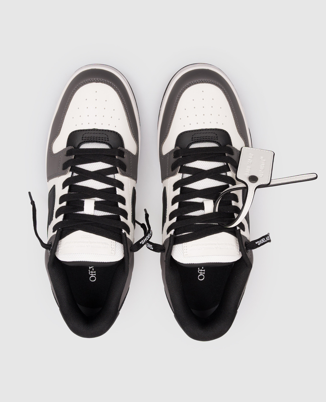 

Out Of Office grey leather sneakers with logo Off-White