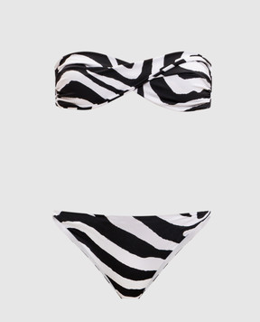 Balmain White Zebra swimsuit BKBB72530