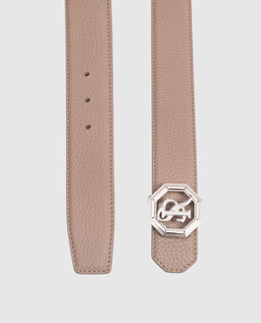 Stefano Ricci Beige leather belt N382VDC366P