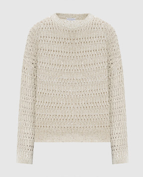 Brunello Cucinelli Beige linen jumper MCO564700