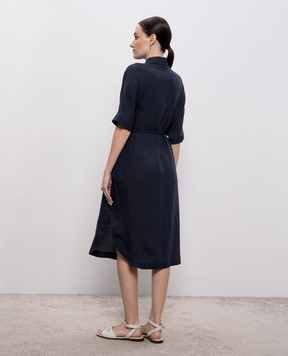 MooRER Blue shirt dress LINAI LINAIGLX