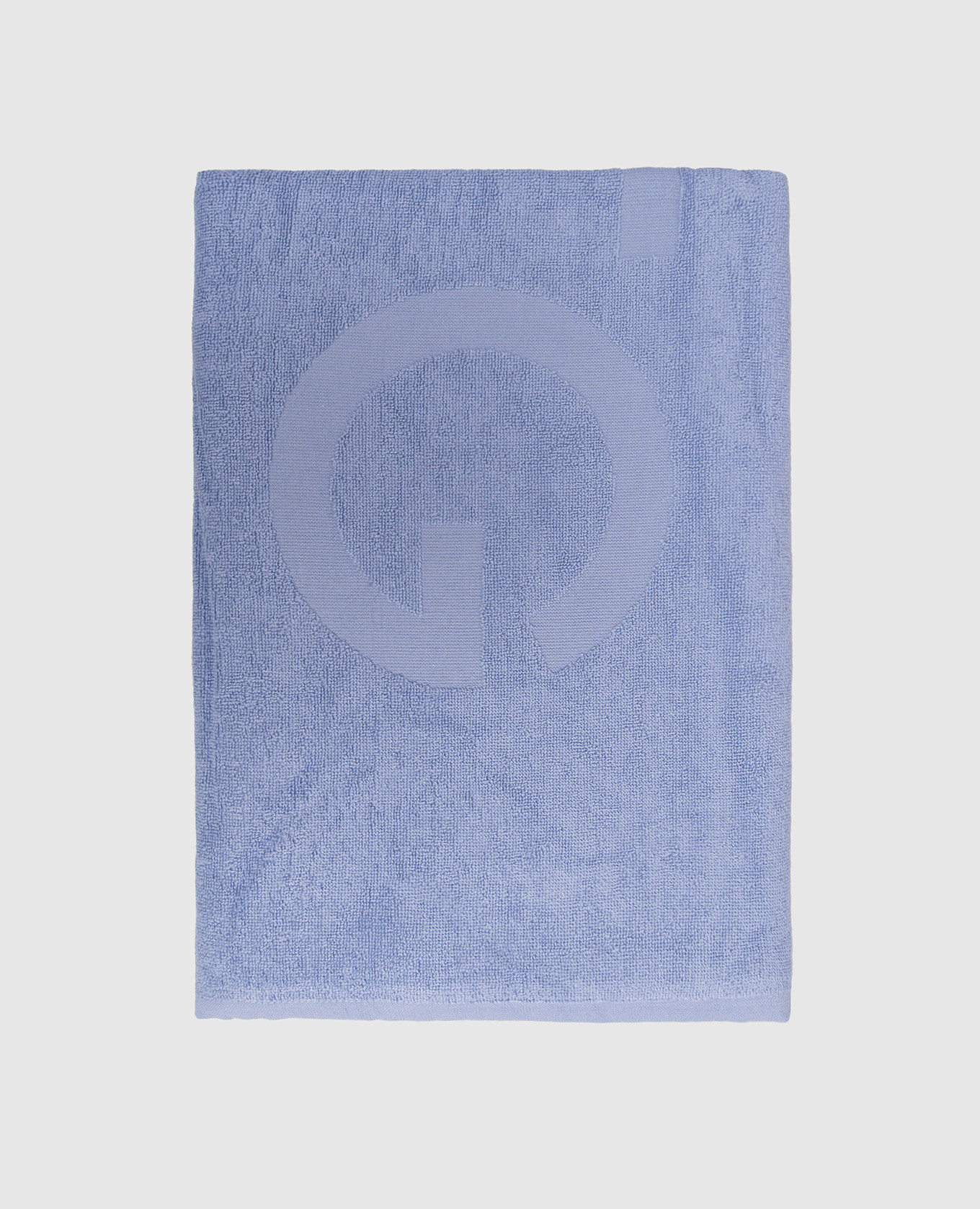 

Blue terry towel with logo pattern Iceberg, Light blue