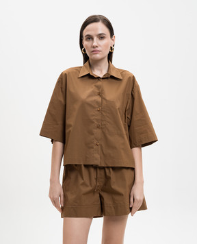 Solotre Brown shirt M1AB0019